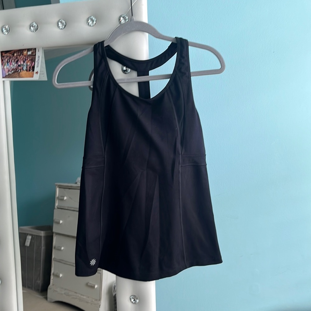 Athleta black workout tank top in size medium